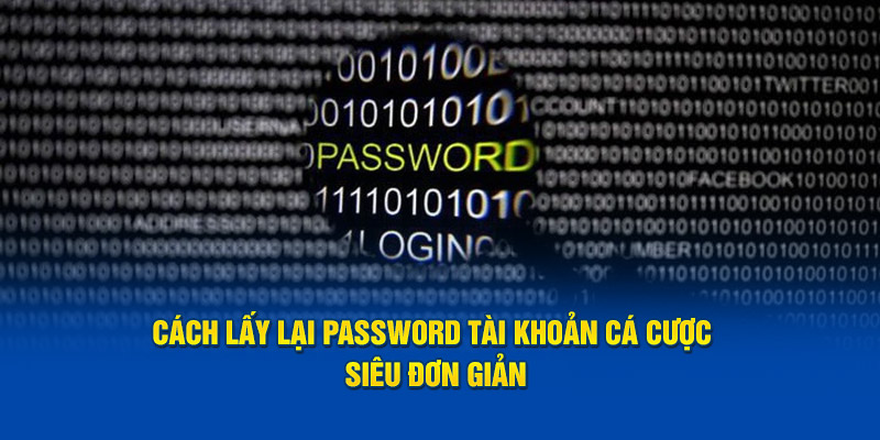 Cách lấy lại password tài khoản cá cược siêu đơn giản